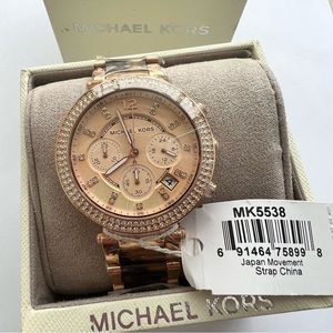 ✔️NWT Michael Kors Tortoiseshell Watch